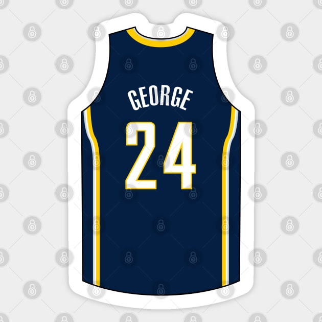Paul George Indiana Jersey Qiangy Paul George Sticker TeePublic